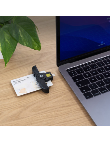 TooQ TQR-3011B lector de tarjeta inteligente USB Tipo C