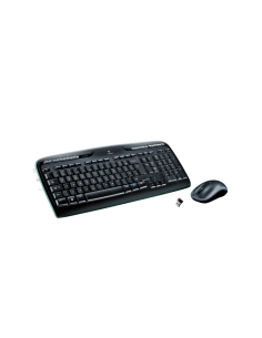 Logitech Wireless Combo MK330 teclado Ratón incluido USB QWERTY Español Negro, Gris