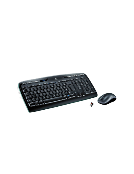 Logitech Wireless Combo MK330 teclado Ratón incluido USB QWERTY Español Negro, Gris