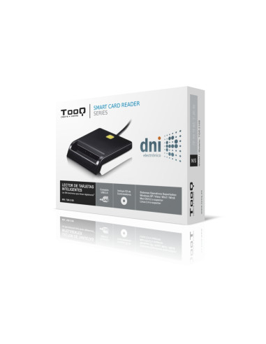 TooQ TQR-210B lector de tarjeta inteligente Interior