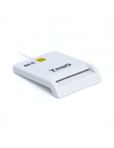 TooQ TQR-210W lector de tarjeta inteligente Interior USB 2.0 Blanco