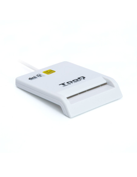 TooQ TQR-210W lector de tarjeta inteligente Interior USB 2.0 Blanco