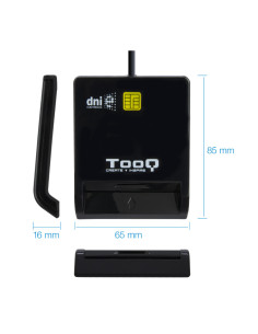 TooQ Lector de Tarjetas Inteligentes DNIe SIM USB-C, Negro 2