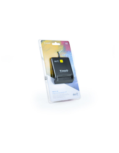 TooQ Lector de Tarjetas Inteligentes DNIe SIM USB-C, Negro