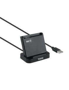 TooQ Lector de Tarjetas Inteligentes DNIe VISION USB 2.0, Negro