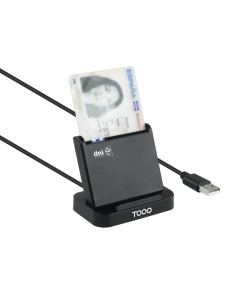 TooQ Lector de Tarjetas Inteligentes DNIe VISION USB 2.0, Negro 2