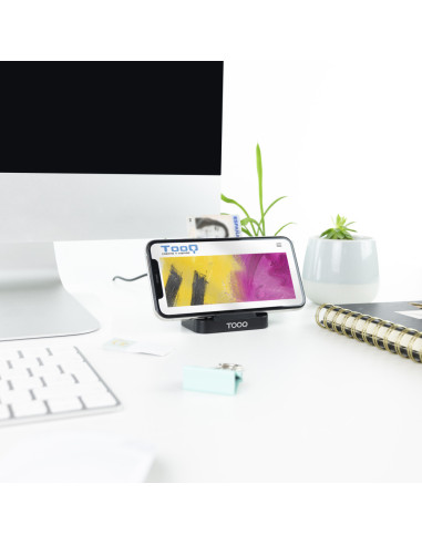 TooQ Lector de Tarjetas Inteligentes DNIe VISION USB 2.0, Negro