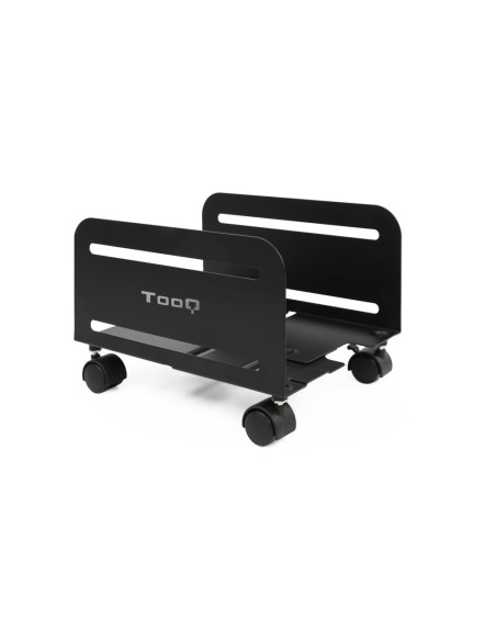 TooQ Soporte metálico para CPU de suelo con ruedas