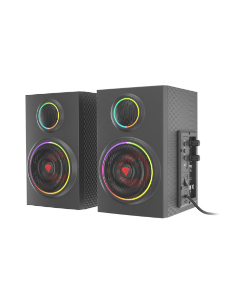 GENESIS Helium 300 BT conjunto de altavoces 24 W PC/ordenador portátil Negro 2.0 canales De 2 vías Bluetooth