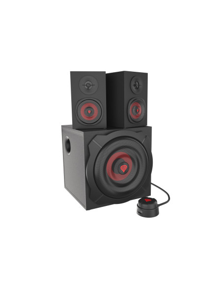 GENESIS Helium 610BT conjunto de altavoces 60 W PC/ordenador portátil Negro, Rojo 2.1 canales De 2 vías 30 W Bluetooth
