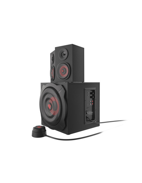 GENESIS Helium 610BT conjunto de altavoces 60 W PC/ordenador portátil Negro, Rojo 2.1 canales De 2 vías 30 W Bluetooth