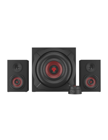 GENESIS Helium 610BT conjunto de altavoces 60 W PC/ordenador portátil Negro, Rojo 2.1 canales De 2 vías 30 W Bluetooth