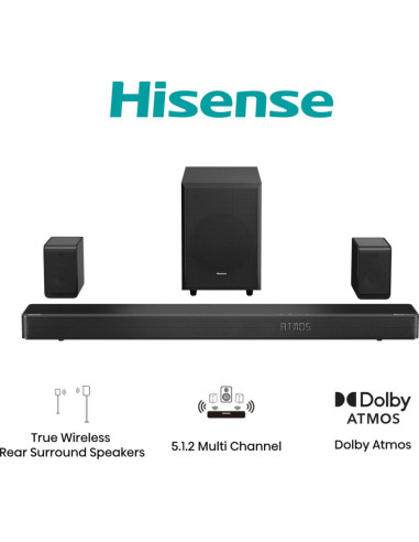 Hisense AX5125H Negro 5.1.2 canales 500 W