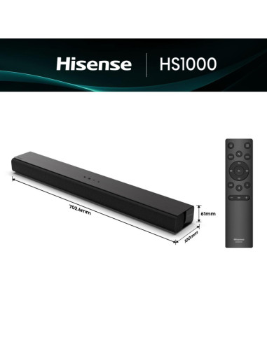 Hisense HS1000 Negro 2.0 canales 120 W