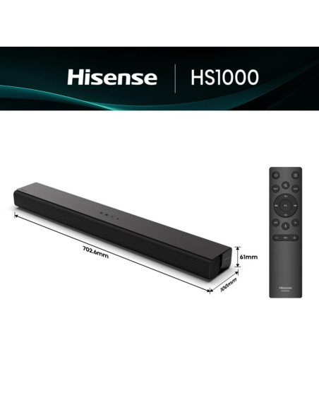 Hisense HS1000 Negro 2.0 canales 120 W