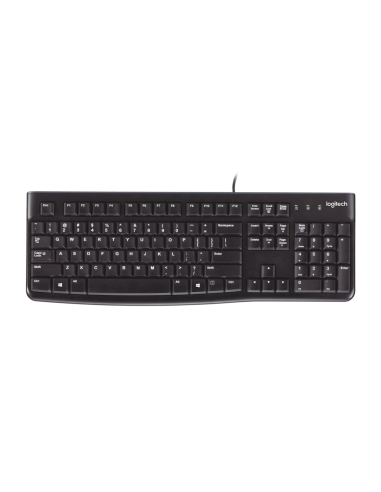 Logitech Keyboard K120 for Business teclado Universal USB QWERTY Inglés Negro