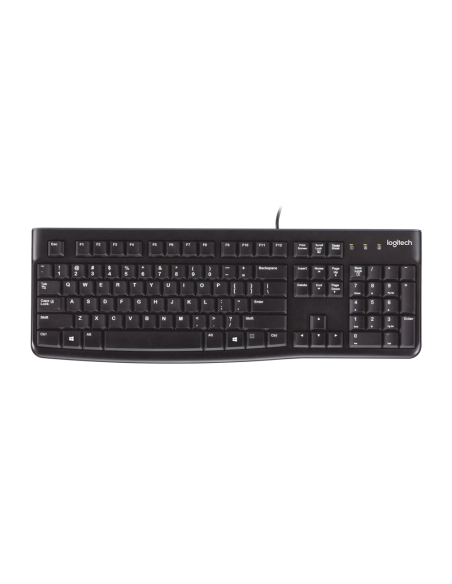 Logitech Keyboard K120 for Business teclado Universal USB QWERTY Inglés Negro