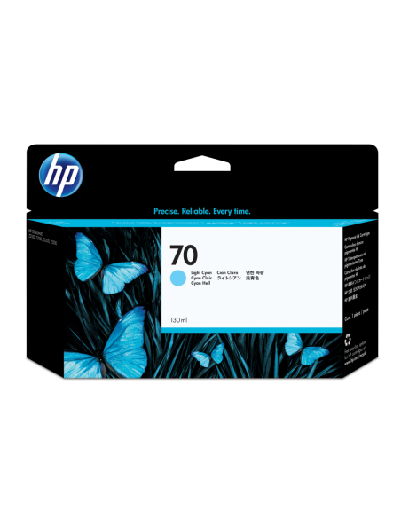 HP Cartucho de tinta 70 cian claro de 130 ml