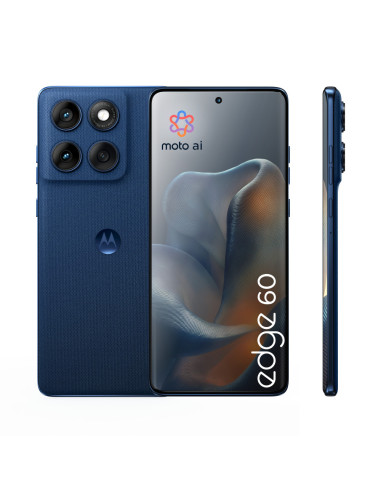 Motorola edge 60 16,9 cm (6.67") SIM doble Android 15 5G USB Tipo C 12 GB 512 GB 5200 mAh Azul