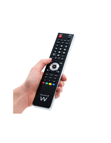 Ewent EW1570 mando a distancia DTT, DVD/Blu-ray, Proyector, SAT, STB, Altavoz para barra de sonido, TV, Universal, VCR Botones