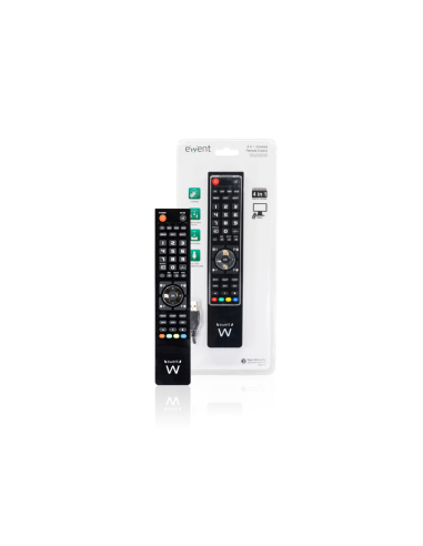 Ewent EW1570 mando a distancia DTT, DVD/Blu-ray, Proyector, SAT, STB, Altavoz para barra de sonido, TV, Universal, VCR Botones