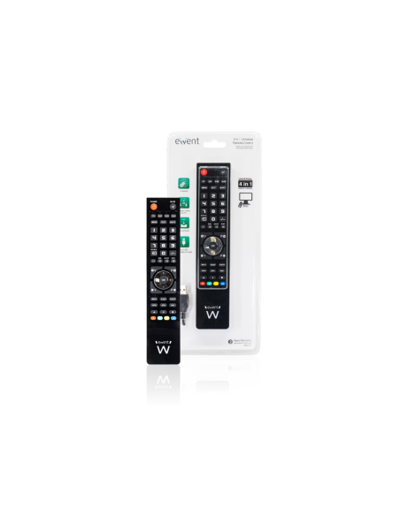 Ewent EW1570 mando a distancia DTT, DVD/Blu-ray, Proyector, SAT, STB, Altavoz para barra de sonido, TV, Universal, VCR Botones