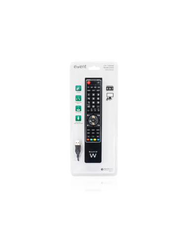 Ewent EW1570 mando a distancia DTT, DVD/Blu-ray, Proyector, SAT, STB, Altavoz para barra de sonido, TV, Universal, VCR Botones