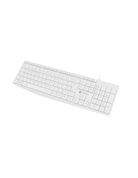 NATEC NKL-1949 teclado Universal USB QWERTY Español Blanco