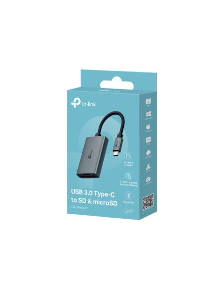 TP-Link UA440C lector de tarjeta USB 3.2 Gen 1 (3.1 Gen 1) Type-C Gris