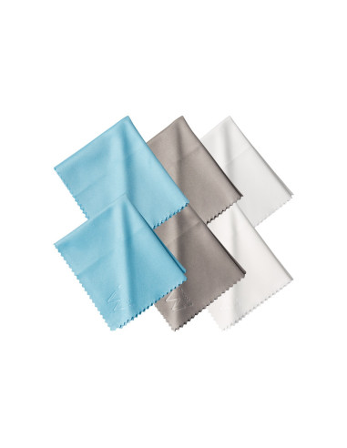 Ewent EW5635 trapo para limpiar Microfibra Azul, Gris, Blanco 6 pieza(s)