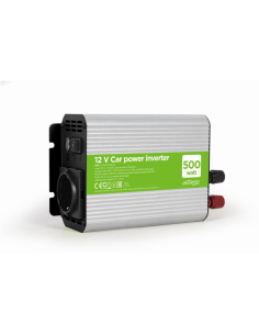 Gembird EG-PWC500-01 adaptador e inversor de corriente Auto 500 W Gris