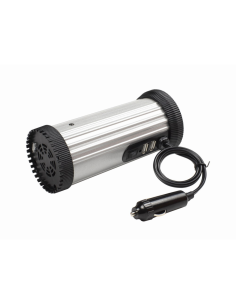Gembird EG-PWC150-01 adaptador e inversor de corriente Auto 150 W Negro, Gris