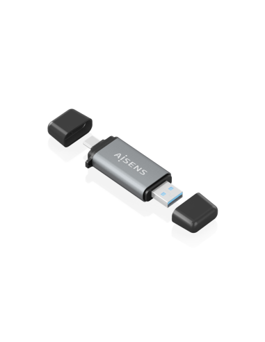 AISENS ASCR-2AC11-GR lector de tarjeta USB 3.2 Gen 1 (3.1 Gen 1) Type-A/Type-C