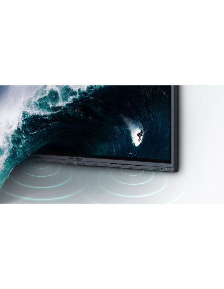 MAXHUB C7530 pantalla de señalización Panel plano interactivo 190,5 cm (75") LED 350 cd / m² 4K Ultra HD Negro Pantalla táctil P