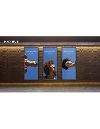 MAXHUB UW92NA pantalla de señalización Pantalla plana para señalización digital 2,34 m (92") LCD Wifi 600 cd / m² WUHD Negro Pro