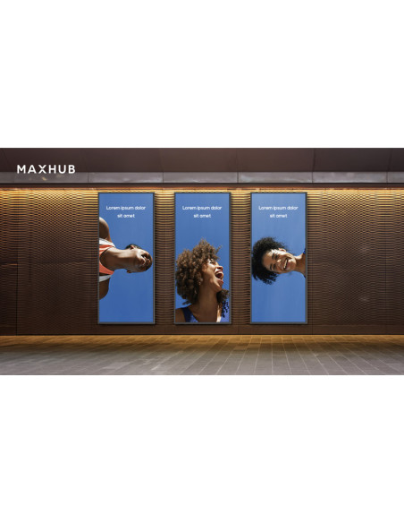 MAXHUB UW92NA pantalla de señalización Pantalla plana para señalización digital 2,34 m (92") LCD Wifi 600 cd / m² WUHD Negro Pro