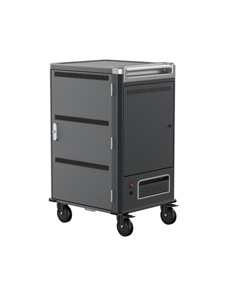 Ewent EW1701 carrito y armario de dispositivo portátil Armario de gestión y carga para dispositivos portátiles Negro, Gris