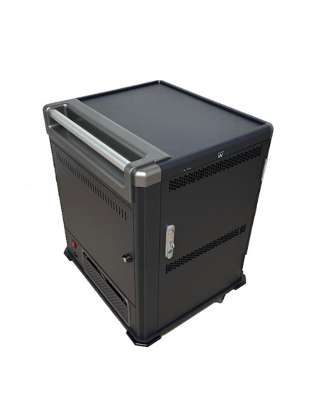 Ewent EW1703 carrito y armario de dispositivo portátil Carro de gestión y carga para dispositivos portátiles Negro, Gris