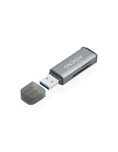 AISENS ASCR-2A09-GR lector de tarjeta USB 3.2 Gen 1 (3.1 Gen 1) Type-A