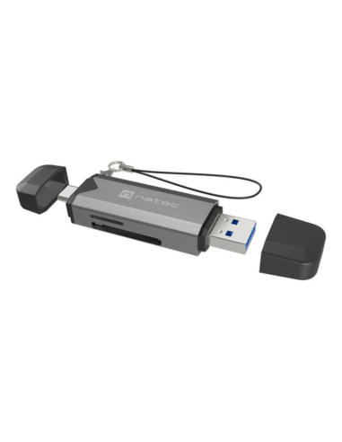NATEC NCZ-2262 lector de tarjeta USB 3.1 Interno Negro, Gris Oscuro