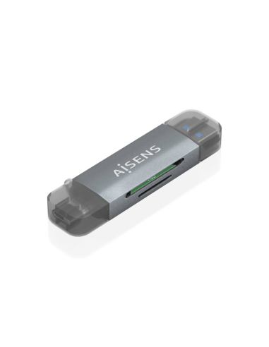 AISENS ASCR-2AC08-GR lector de tarjeta USB 3.2 Gen 1 (3.1 Gen 1) Type-A/Type-C