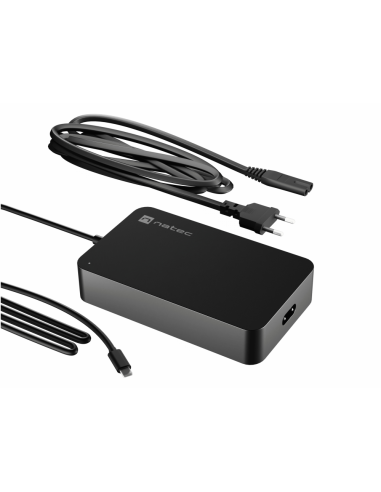 NATEC Grayling adaptador e inversor de corriente Interior 90 W Negro