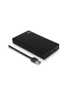 Ewent EW7056 caja para disco duro externo Caja de disco duro (HDD) Negro 3.5" 2