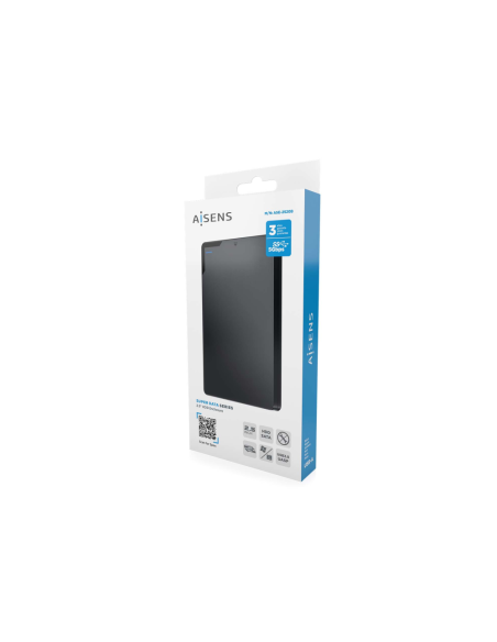 AISENS Caja Externa 2,5? 9.5mm SATA a USB 3.0/USB3.1 Gen1, Negra