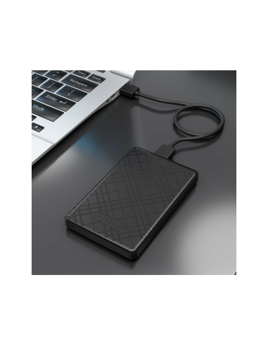 AISENS ASE-2522B caja para disco duro externo Carcasa de disco duro/SSD Negro 2.5"