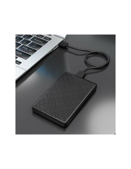 AISENS ASE-2522B caja para disco duro externo Carcasa de disco duro/SSD Negro 2.5"