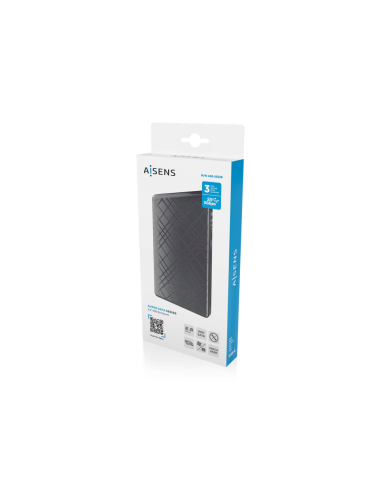 AISENS ASE-2522B caja para disco duro externo Carcasa de disco duro/SSD Negro 2.5"
