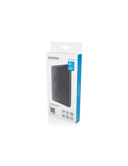 AISENS ASE-2522B caja para disco duro externo Carcasa de disco duro/SSD Negro 2.5"