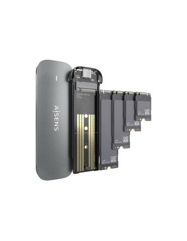 AISENS ASM2-006GRY caja para disco duro externo Caja externa para unidad de estado sólido (SSD)