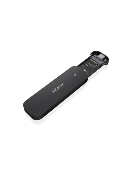 AISENS ASM2-024B caja para disco duro externo Caja externa para unidad de estado sólido (SSD) Negro